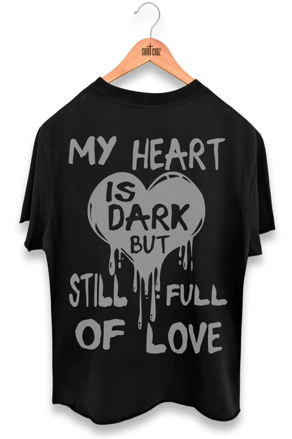 Camiseta preta My Heart