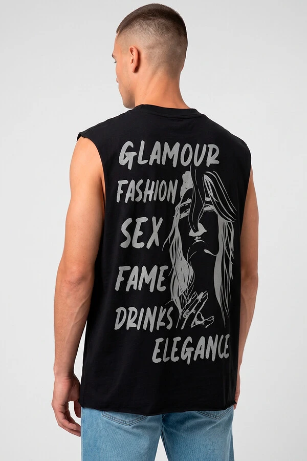 Cut Regata preta Glamour