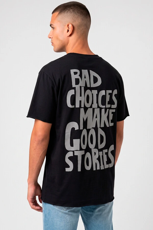 Camiseta preta Bad Choices