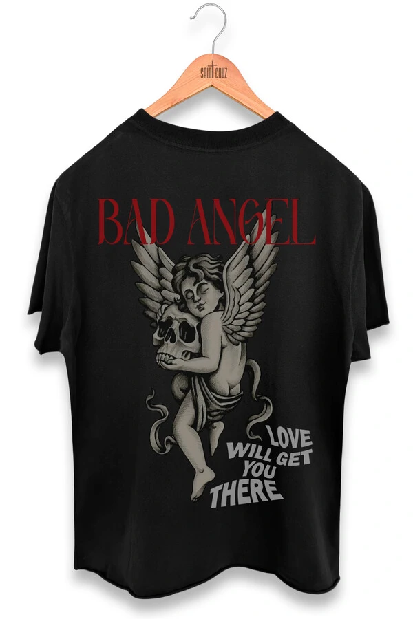 Camiseta preta Bad Angel Collors
