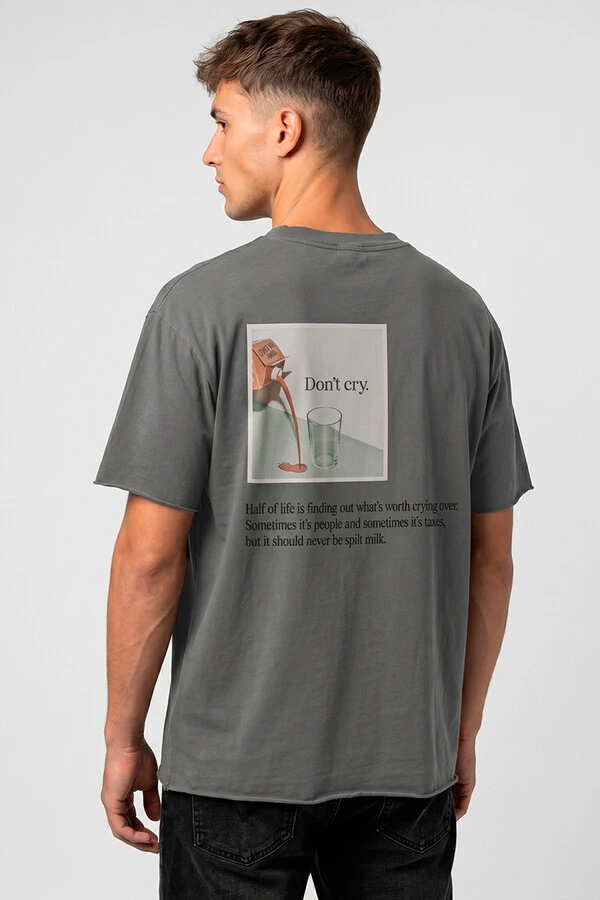 Camiseta estonada chumbo Milk