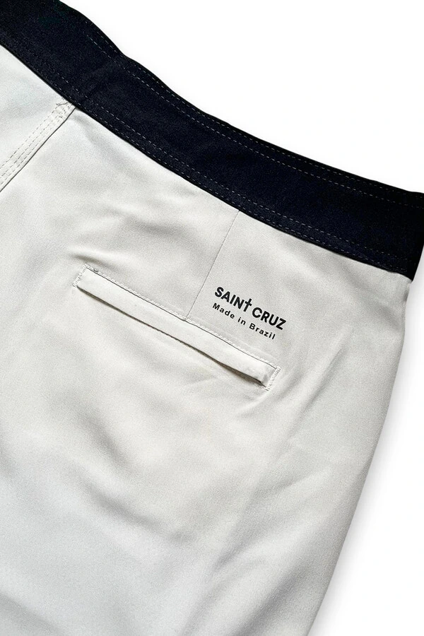 Bermuda retrô aqua Off White