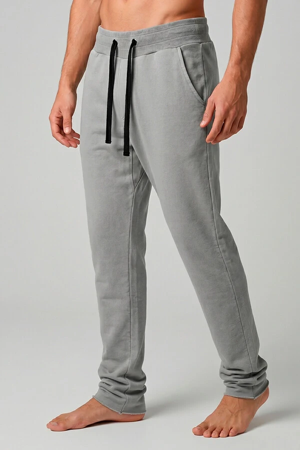 Calça de moletom estonado slim Cinza