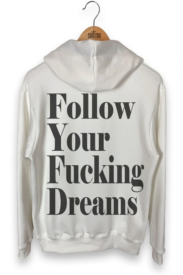 Blusa puff de moletom off white Dreams Back