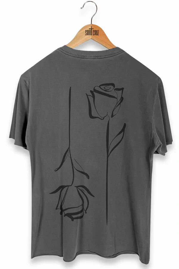 Camiseta Chumbo Double Rose Outlet