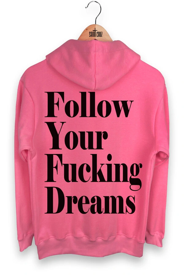 Blusa puff de moletom rosa Dreams Back