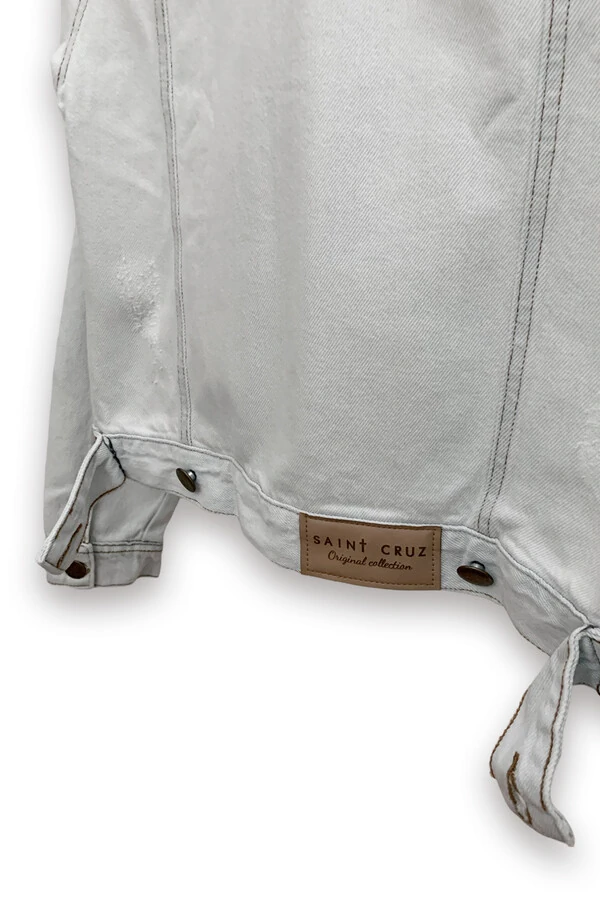 Jaqueta jeans feminina cru Guns And Roses Outlet