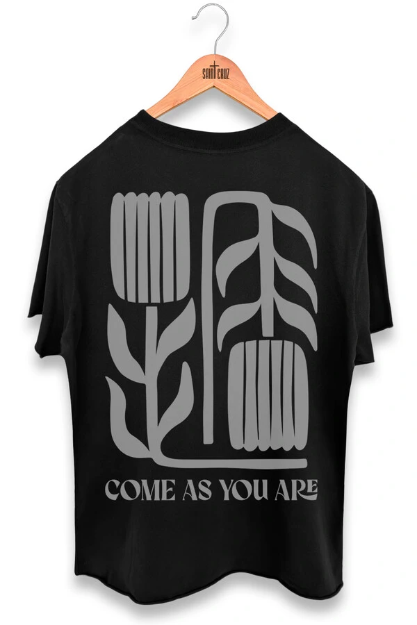 Camiseta preta Come As You Are