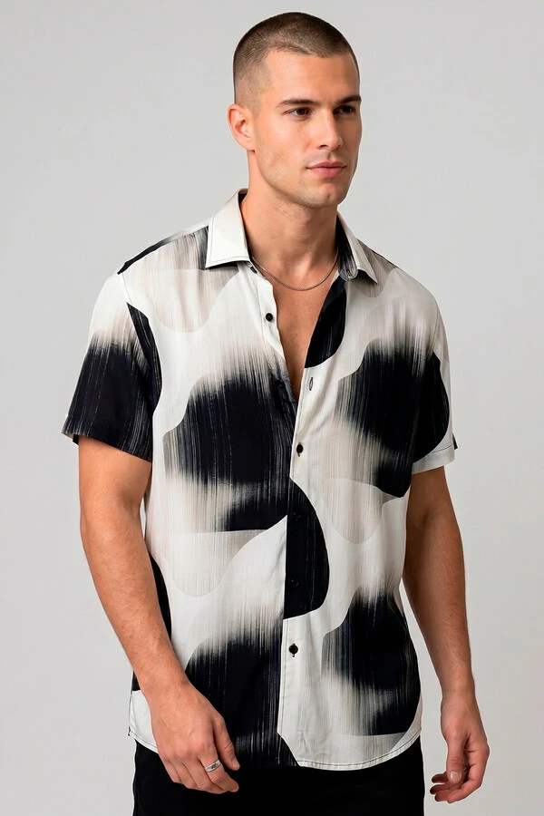 Camisa de viscose Deep