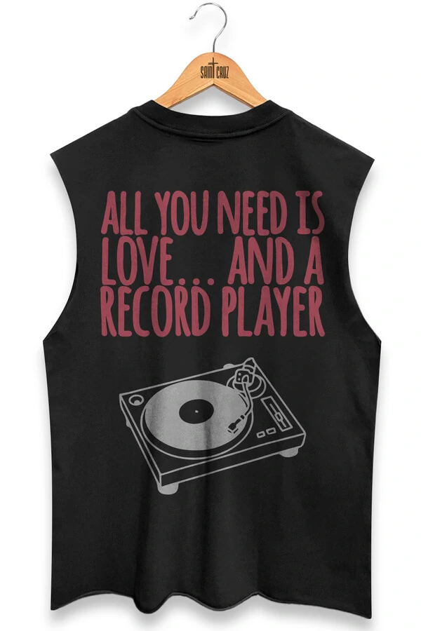 Cut Regata preta Record Player