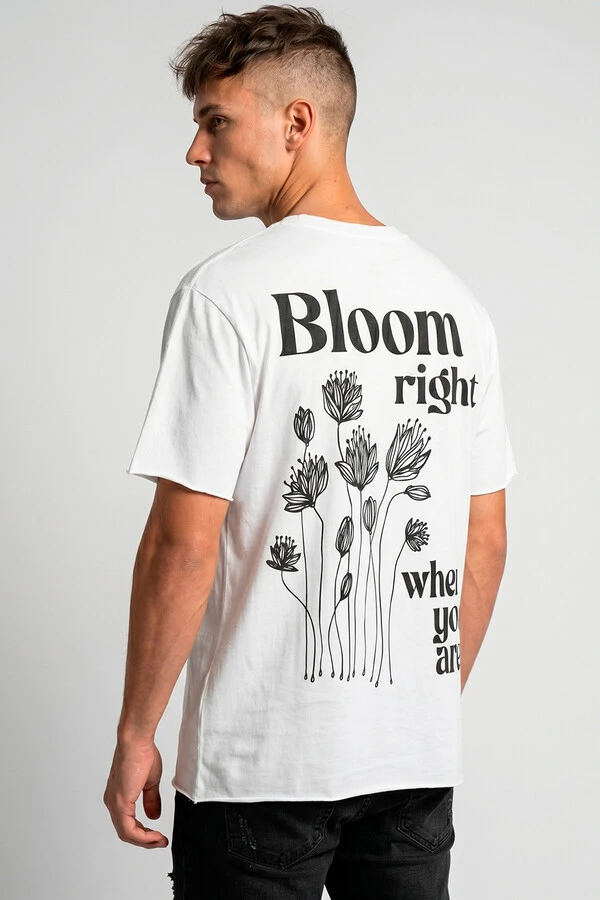 Camiseta branca Bloom