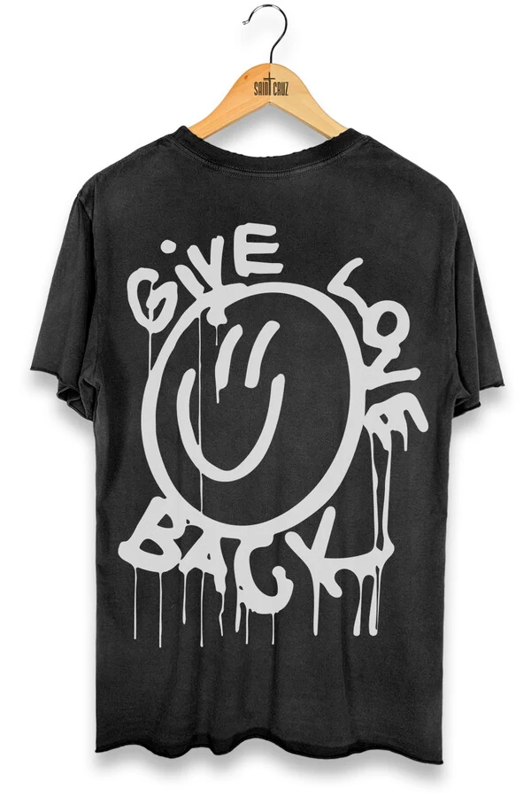 Camiseta preta Give Outlet