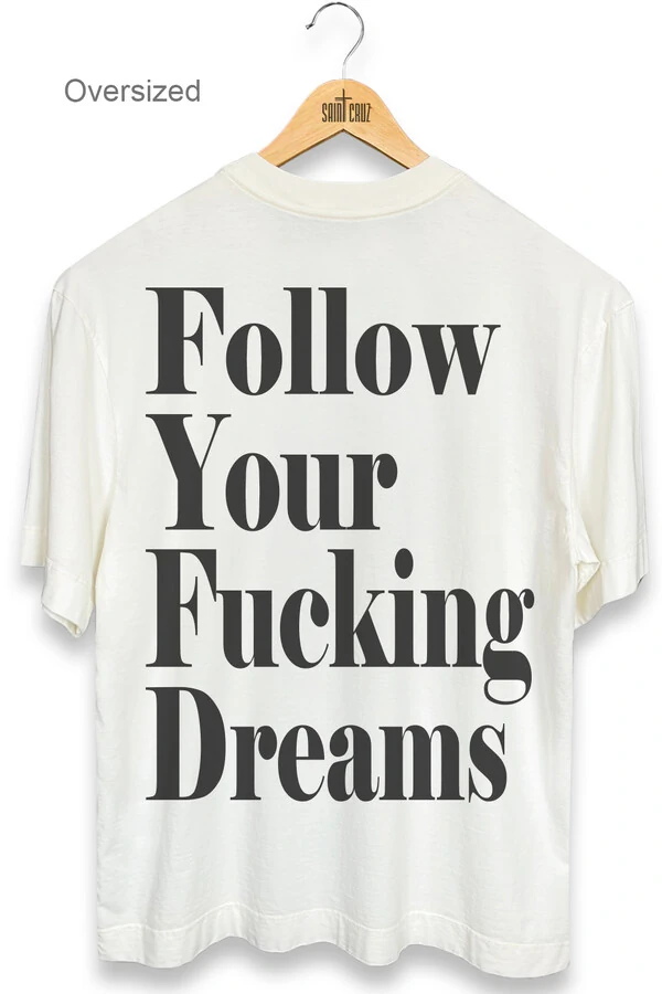 Camiseta oversized estonada off white Dreams Back