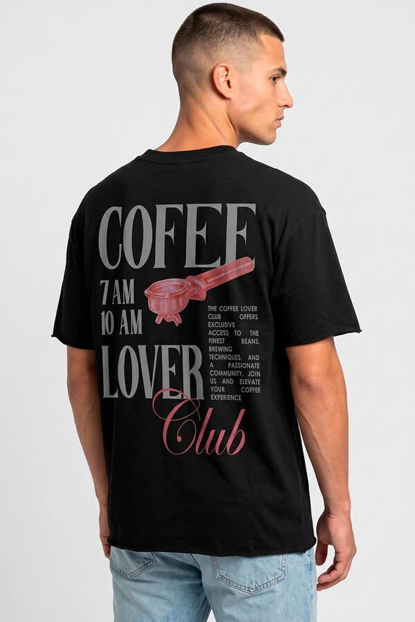 Camiseta preta Coffee Club