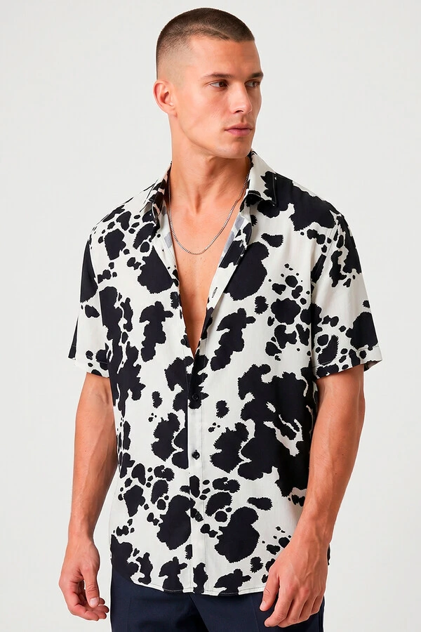 Camisa de viscose Stains