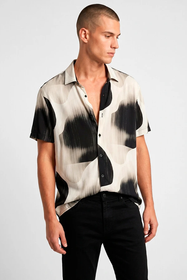 Camisa de viscose Deep
