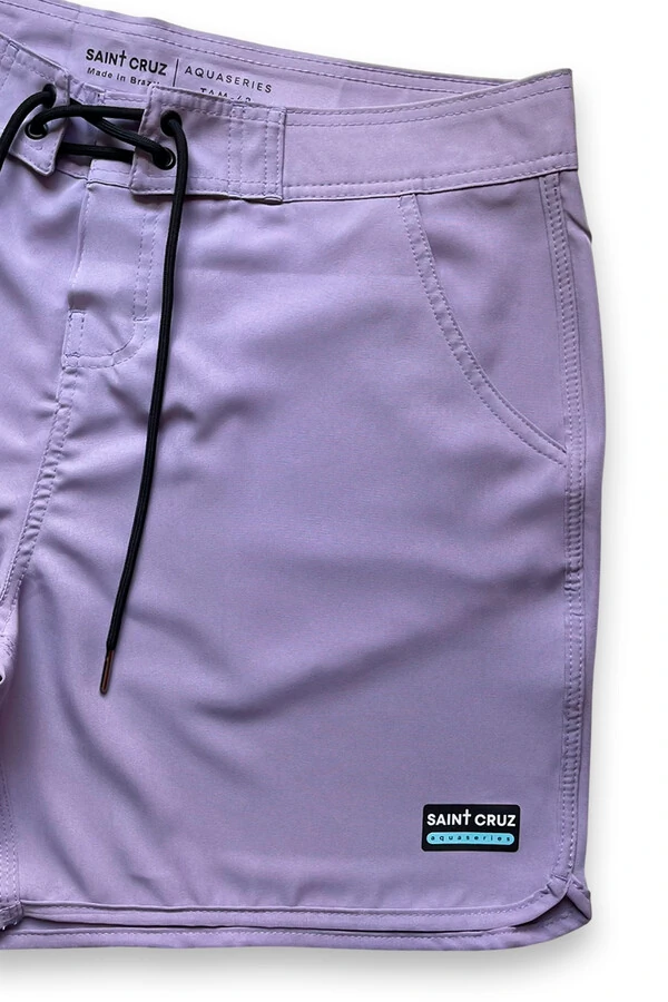 Bermuda retrô aqua Lilás