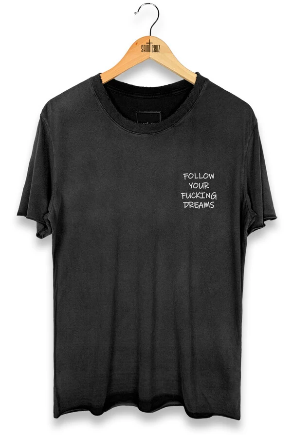 Camiseta preta Dreams Front Outlet