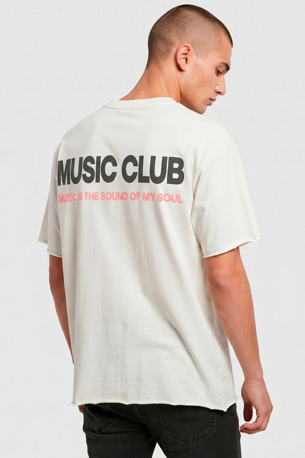 Camiseta off white Music Club
