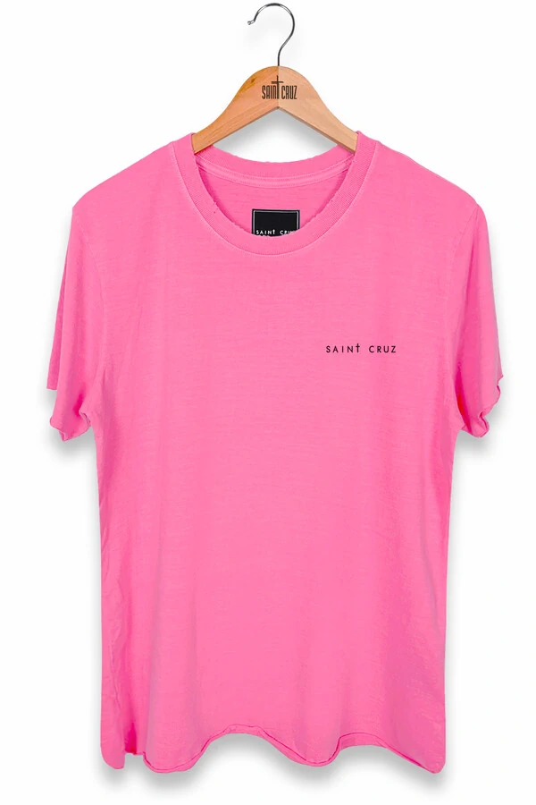 Camiseta estonada rosa Give