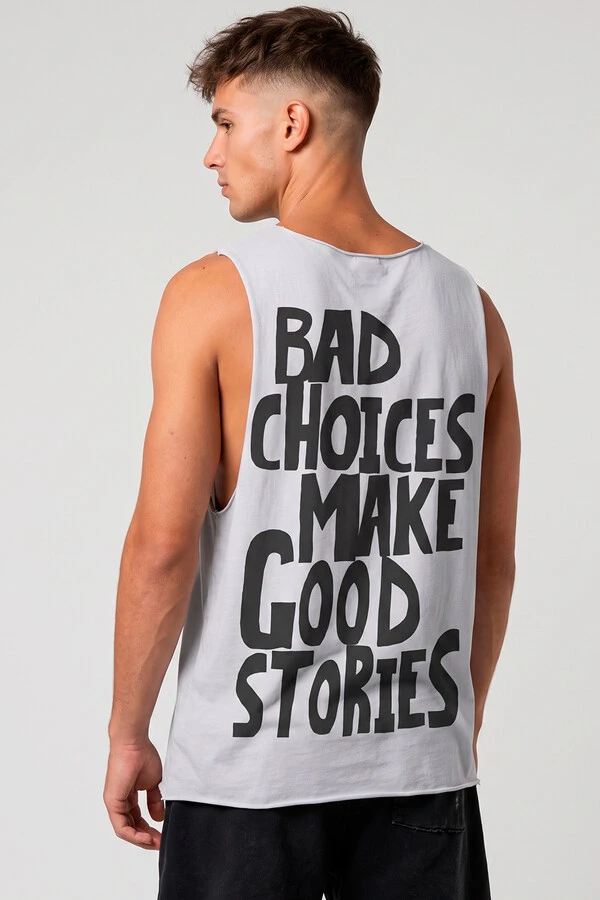 Regata branca Bad Choices