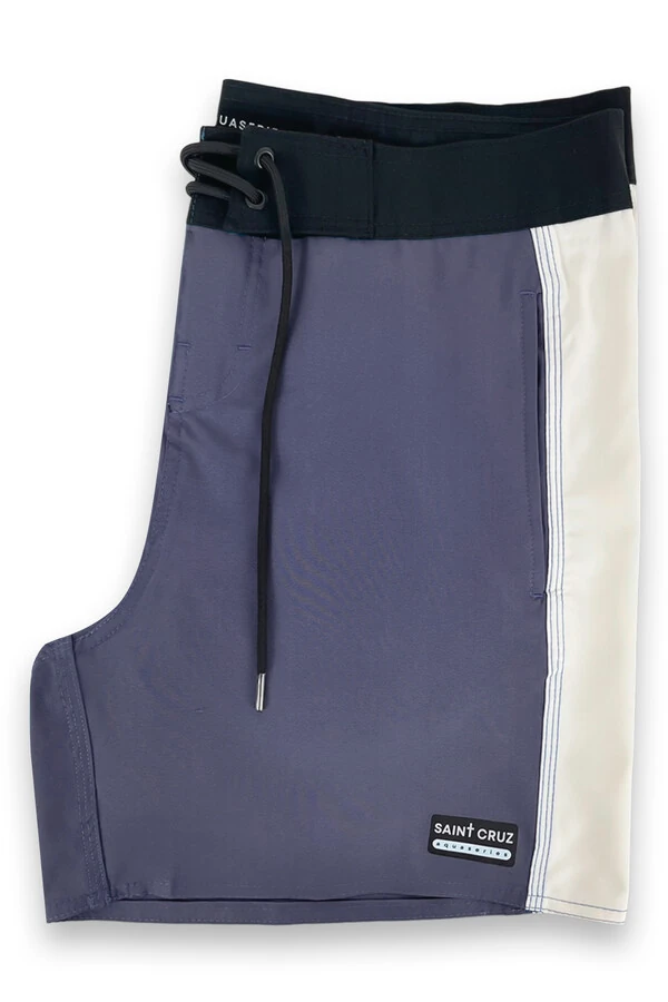 Bermuda retrô line Petróleo e Off White