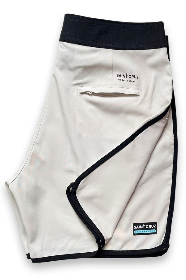 Bermuda retrô aqua Off White