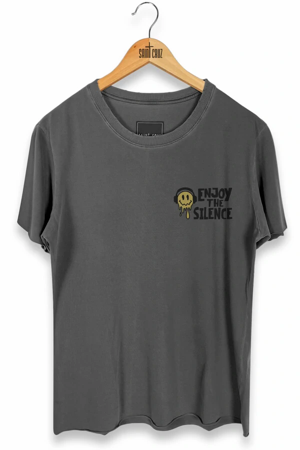 Camiseta estonada chumbo Enjoy The Silence Front