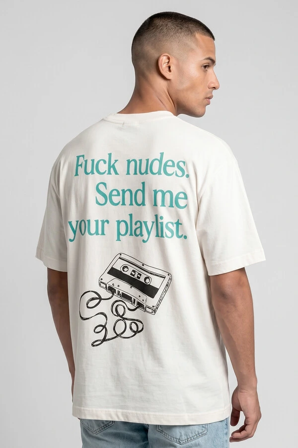 Camiseta oversized off white Send