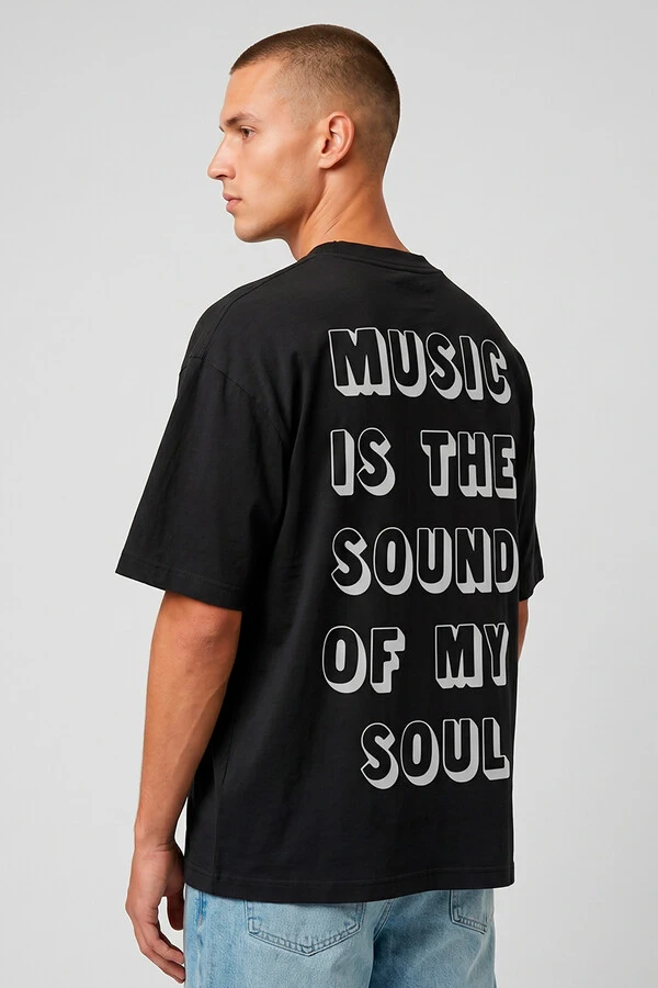 Camiseta oversized preta My Soul