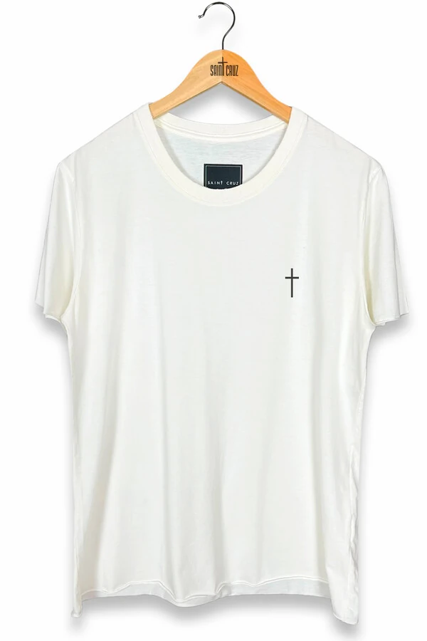 Camiseta estonada off white Cross Outlet