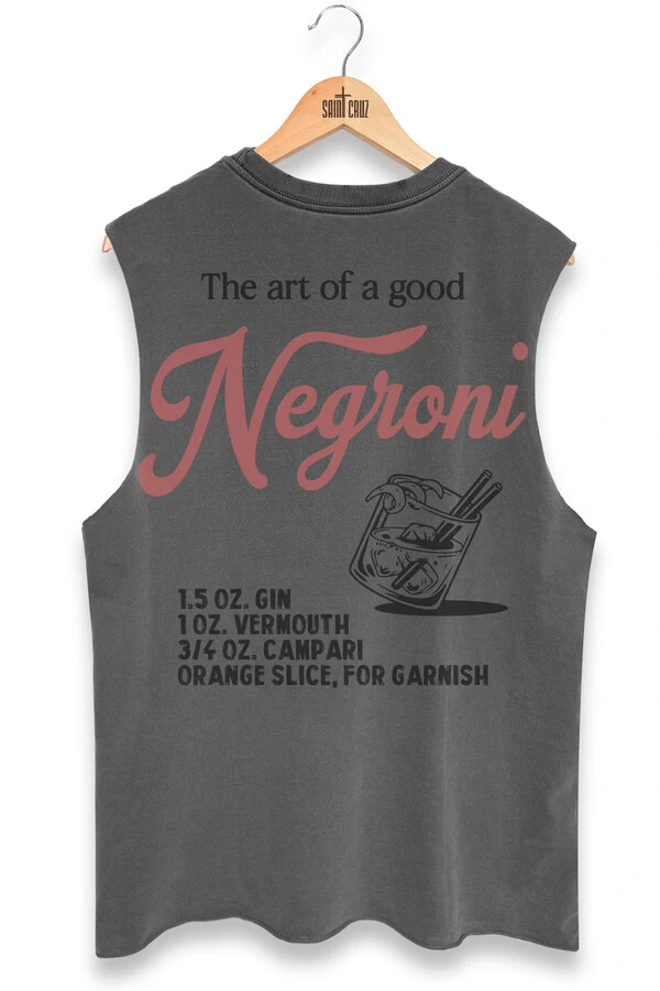 Cut Regata estonada chumbo Negroni