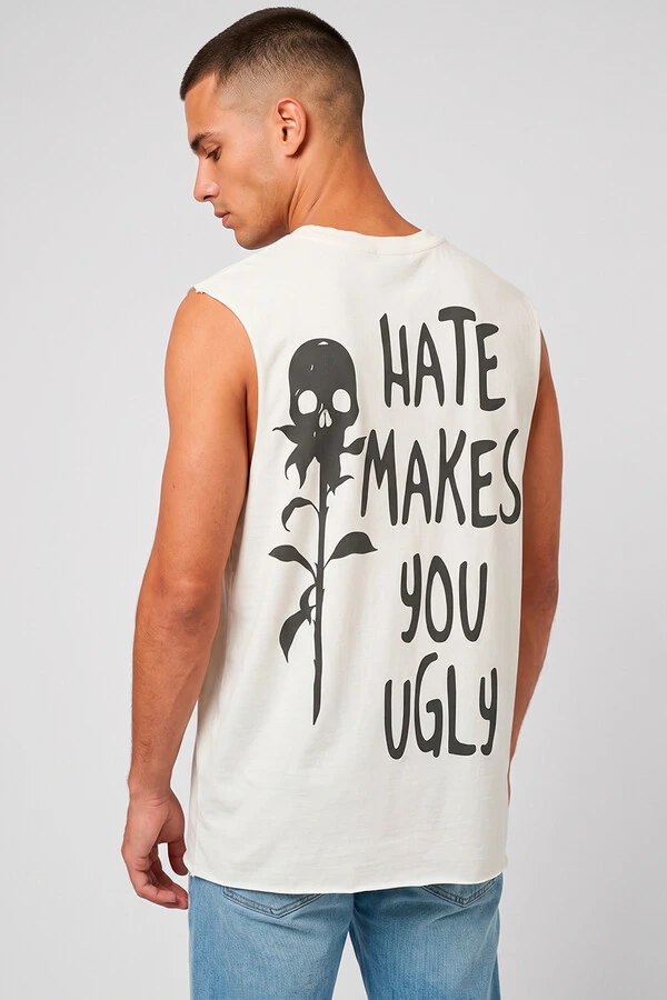 Cut Regata off white Hate