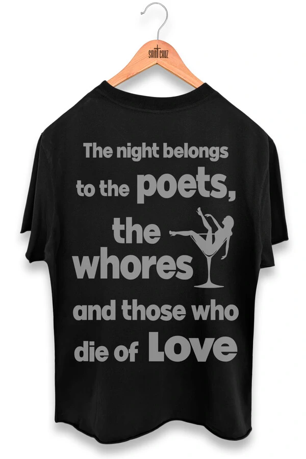 Camiseta preta Poets