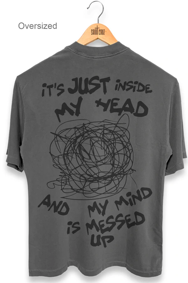 Camiseta oversized estonada chumbo Head