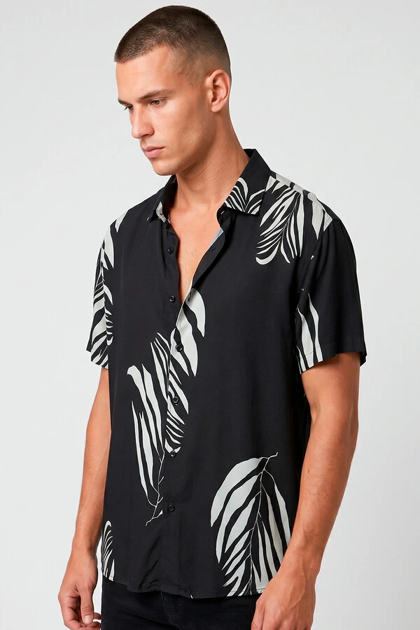 Camisa de viscose Tropical