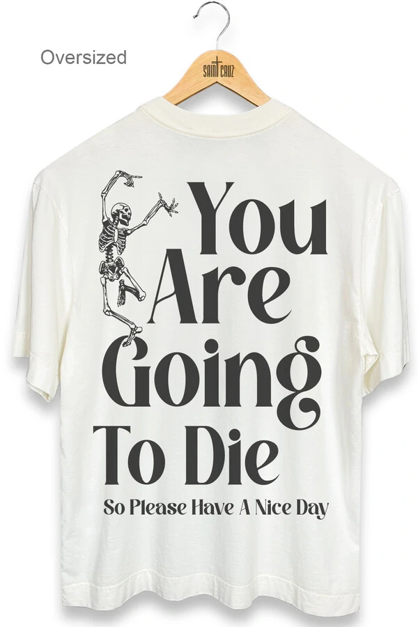 Camiseta oversized estonada off white Nice Day