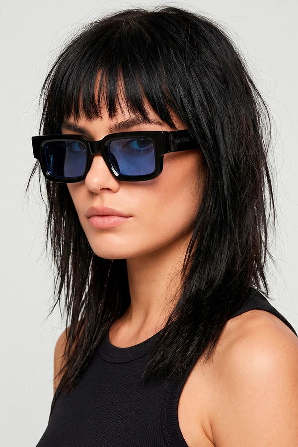 Óculos Illusion Preto (Lente Azul)