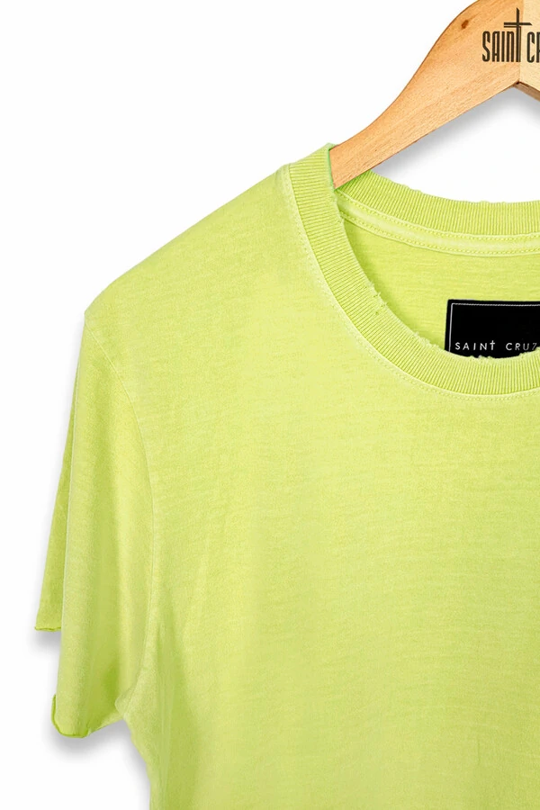 Camiseta estonada amarela Give