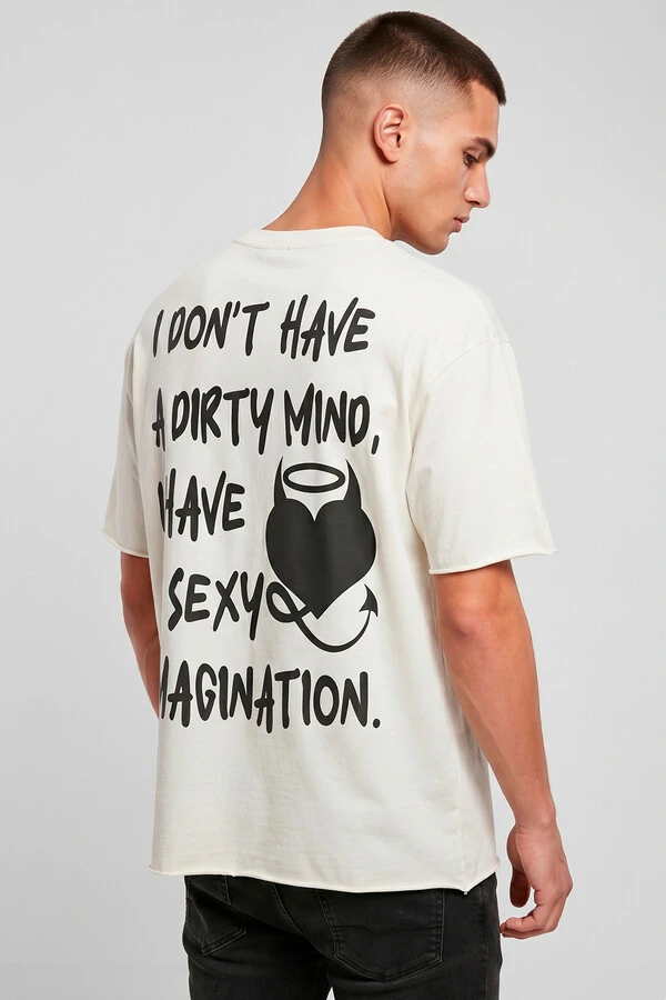 Camiseta off white Dirty Mind