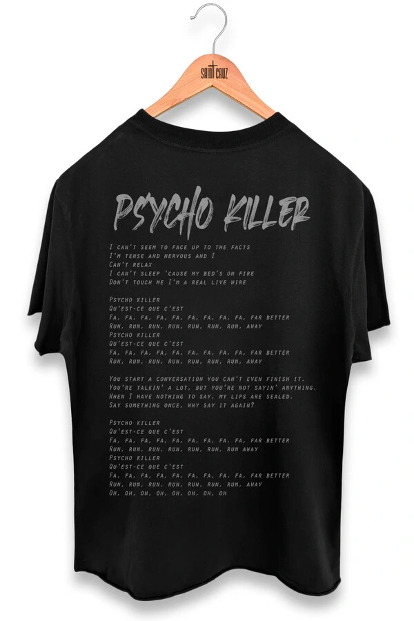 Camiseta preta Psyco