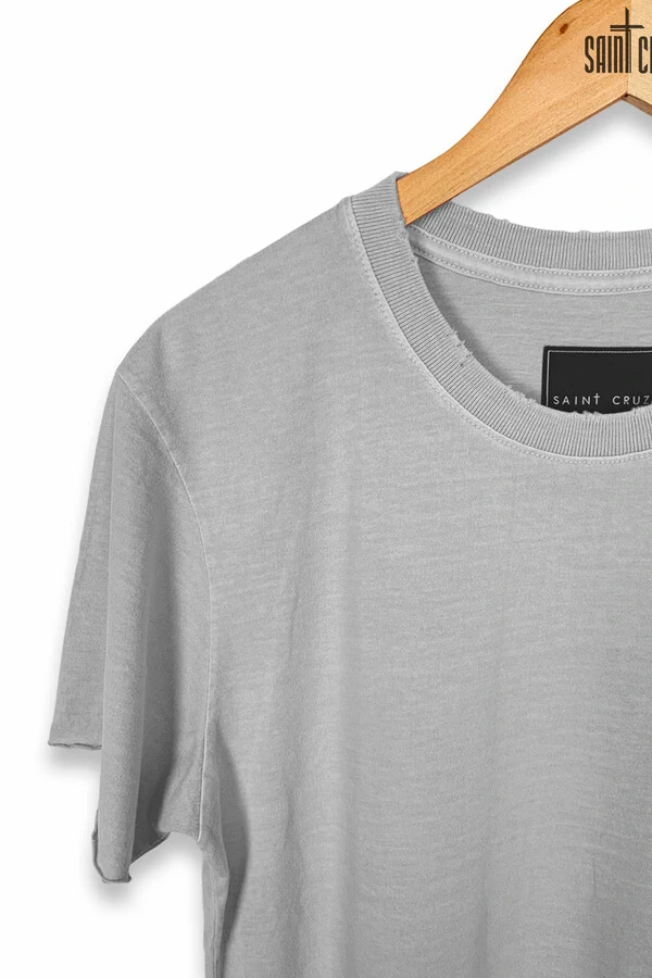 Camiseta estonada cinza clara Give