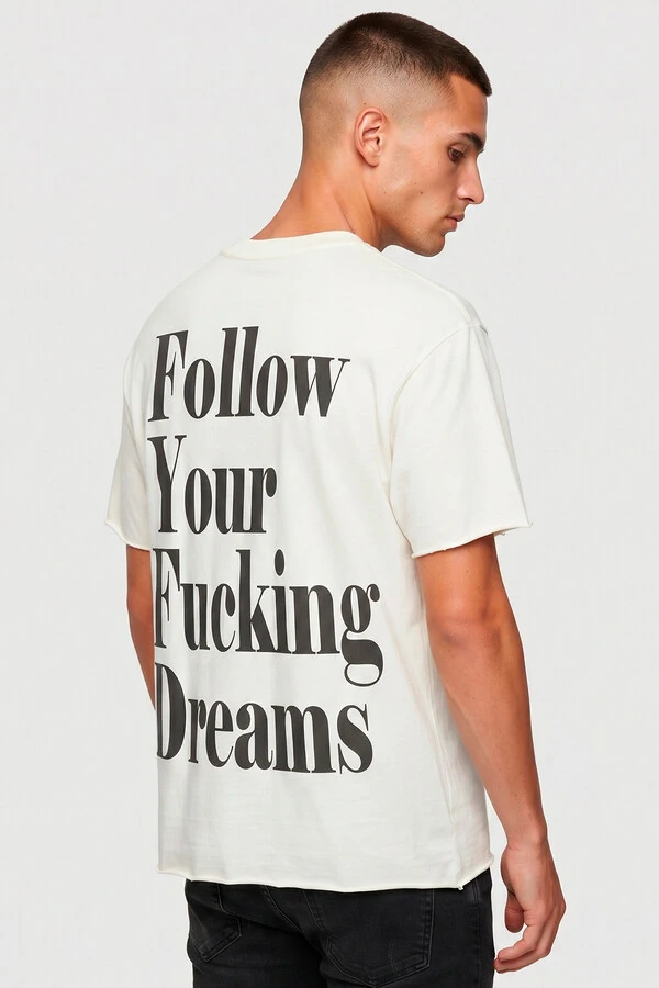 Camiseta off white Dreams Back
