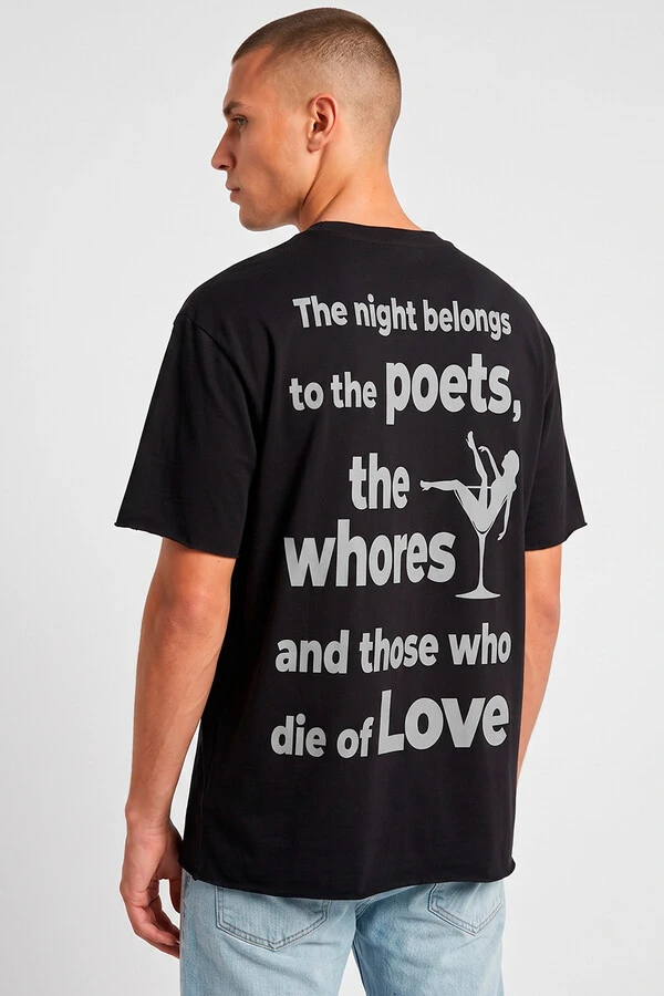 Camiseta preta Poets