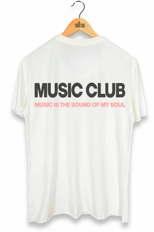 Camiseta off white Music Club