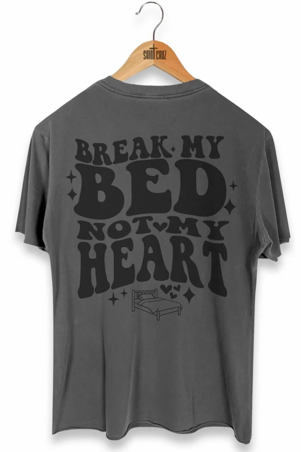 Camiseta estonada chumbo Bed Black