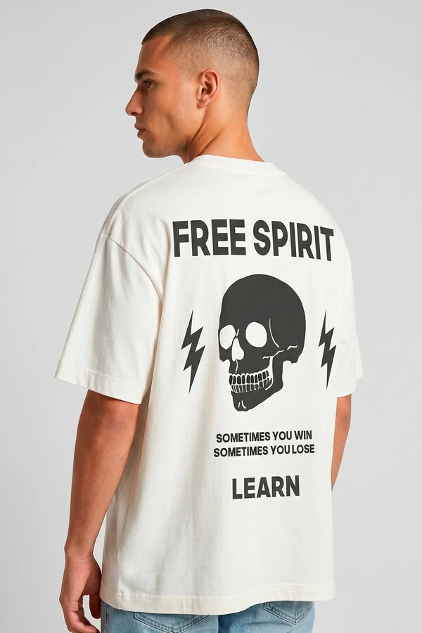 Camiseta oversized off white Free