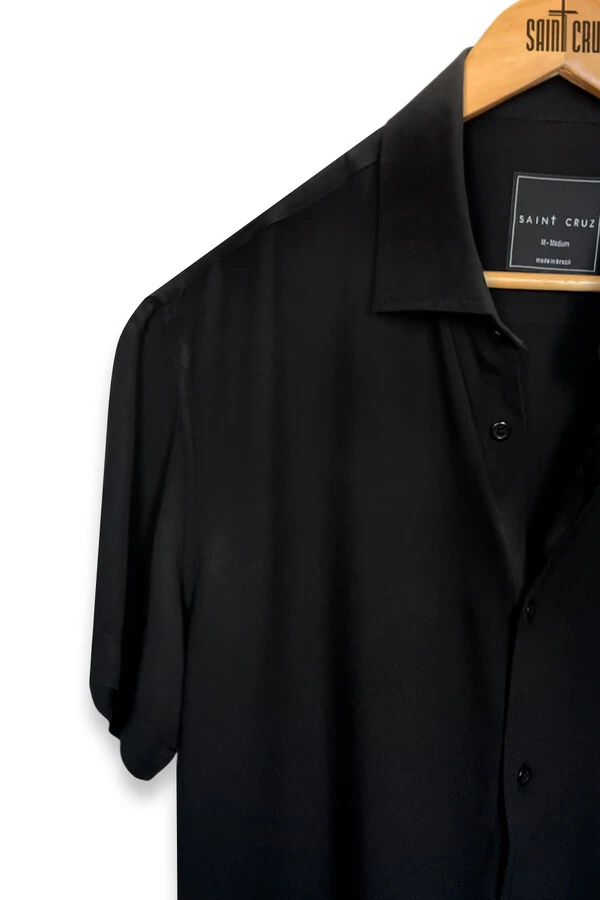Camisa de viscose Black Outlet