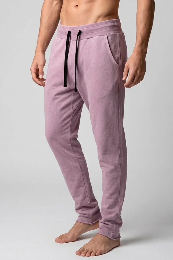 Calça de moletom estonado slim Lilás