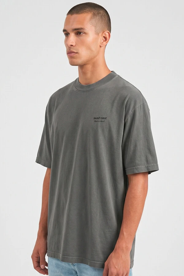 Camiseta oversized estonada chumbo Born Slippy